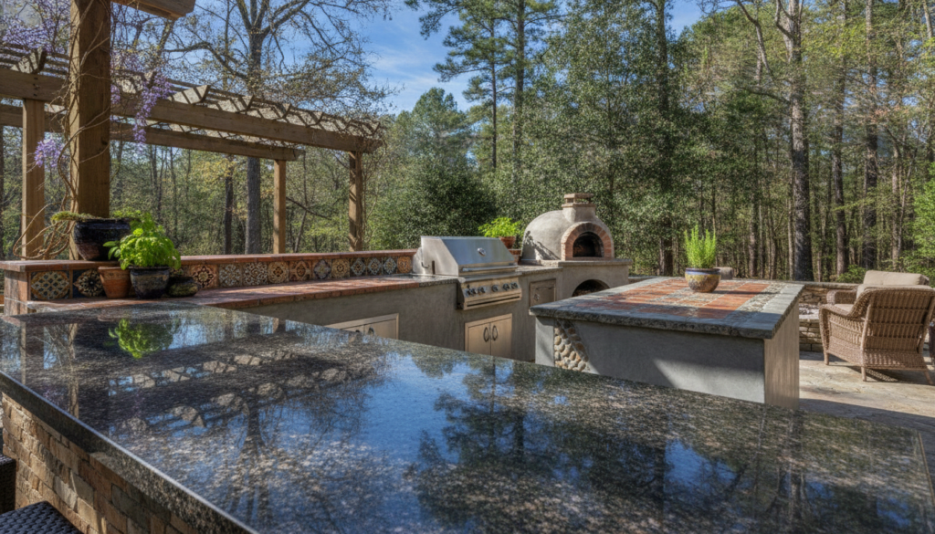 outdoor kitchen countertop options
